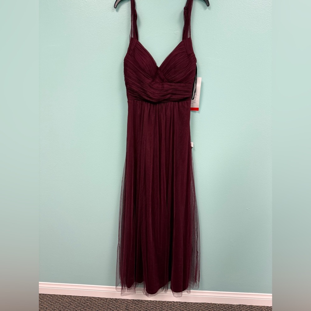 Bill Levkoff bridesmaid dress in wine size 4. - Picture 4 of 5